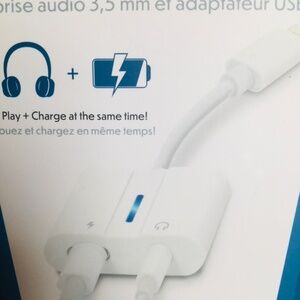 NEW✅Double Jack 3.5mm audio&Usb adapter